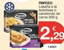 CashDiplo Fripozo - lasaña a la boloñesa o canelones de carne oferta