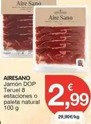CashDiplo Aire sano - jamon dop teruel 8 estaciones o paleta natural oferta
