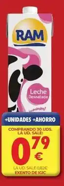 CashDiplo Ram - leche desnatado oferta