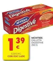 CashDiplo Mcvitie's - galleta digestive oferta