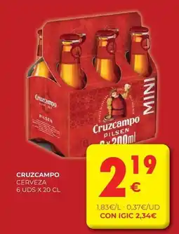 CashDiplo Cruzcampo - cerveza oferta