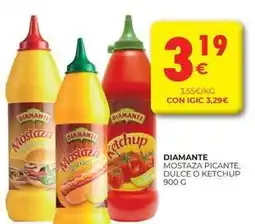CashDiplo Diamante - mostaza picante, dulce o ketchup oferta