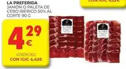 CashDiplo Jamón o paleta de cebo ibérico 50% al corte oferta