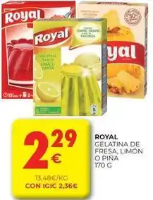 CashDiplo Royal - gelatina de fresa, limon o pina oferta