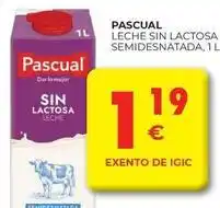 CashDiplo Pascual - leche sin lactosa semidesnatada oferta
