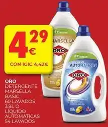 CashDiplo Oro - detergente marsella basic, 60 lavados oferta