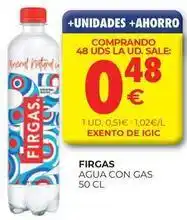 CashDiplo Firgas - agua con gas oferta