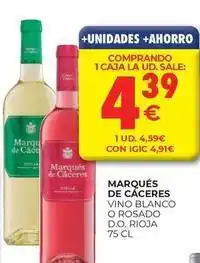 CashDiplo Marqués de cáceres - vino blanco o rosado d.o. rioja oferta