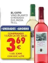 CashDiplo El coto - vino blanco o rosado d.o. rioja oferta