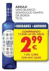 CashDiplo Azzulo - vino blanco semidulce campo de borja oferta