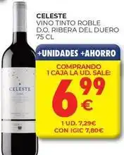 CashDiplo Celeste - vino tinto roble d.o. ribera del duero oferta