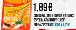 Claudio Eliges - queso rallado 4 quesos ifa especial gratinar y fundir oferta