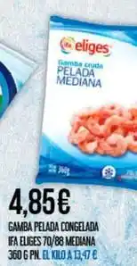 Claudio Eliges - gamba pelada congelada oferta