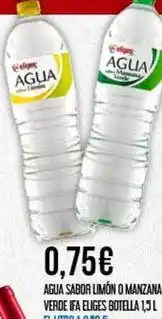 Claudio Eliges - agua sabor limon o manzana verde oferta