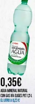 Claudio Ifa eliges - agua mineral natural con gas oferta
