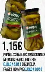 Claudio Ifa eliges - pepinillos tradicionales medianos frasco oferta