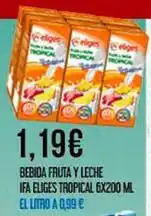 Claudio Eliges - bebida fruta y leche oferta