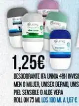 Claudio Ifa unnia - desodorante men o mujer, unisex dermo, unis piel sensible o aloe vera oferta