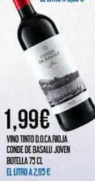 Claudio Conde de basalu - vino tinto d.o.ca rioja oferta