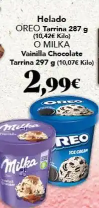 Milka - helado tarrina