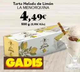 Gadis La menorquina - tarta helada de limón oferta