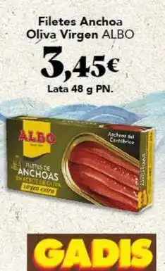 Gadis Albo - filetes anchoa oliva virgen oferta