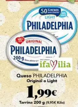 Gadis Philadelphia - queso original o light oferta