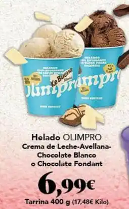 Gadis Blanco - helado crema de leche-avellana- chocolate o chocolate fondant oferta