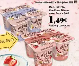 Gadis Postres reina - kefir con fresa nueces o con pera y datil oferta