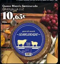 Gadis Granja la luz - queso mezcla semicurado oferta