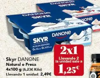 Gadis Danone - skyr natural o fresa oferta