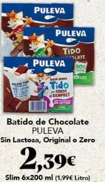 Gadis Puleva - batido de chocolate sin lactosa original o zero oferta