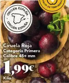 Gadis Origen - ciruela roja categoria primera calibre 45+ mm oferta