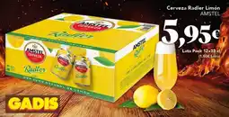 Gadis Amstel - carveza radler limon oferta