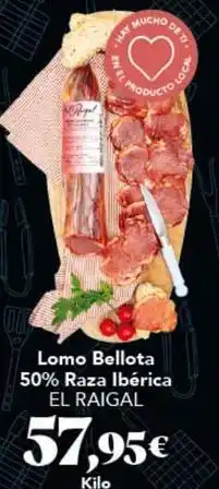 Gadis Bellota - lomo 50% raza iberica oferta