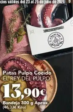 Gadis El rey pulpo - patas pulpo cocido oferta