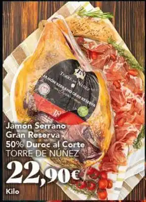 Gadis Torre de núñez - jamon serrano gran reserva 50% duroc al corte oferta