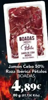 Gadis Boadas - jamón cebo 50% raza ibérica petalos oferta
