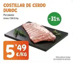 AhorraMas Duroc - costillar de cerdo duroc oferta