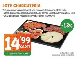 AhorraMas Duroc - lote charcuteria oferta