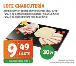 AhorraMas Bonnatur - lote charcuteria oferta