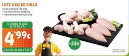 AhorraMas Lote 3 kg de pollo oferta