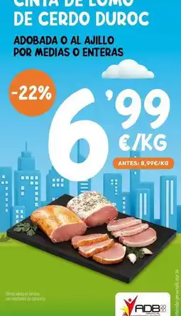 AhorraMas Duroc - adobada o al ajillo por medias o enteras oferta