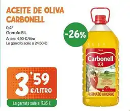 AhorraMas Carbonell - aceite de oliva oferta