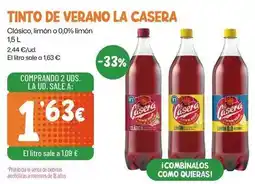 AhorraMas La casera - tinto de verano oferta