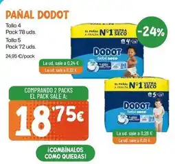 AhorraMas Dodot - pañal talla 4 oferta