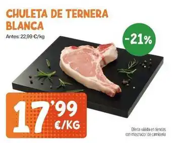 AhorraMas Chuleta de ternera blanca oferta