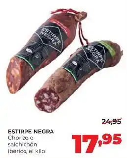 Estirpe negra - chorizo o salchichon iberico