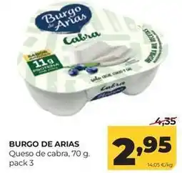 Alimerka Burgo de arias - queso de cabra oferta