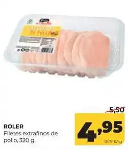 Alimerka Roler - filetes extrafinos de pollo oferta